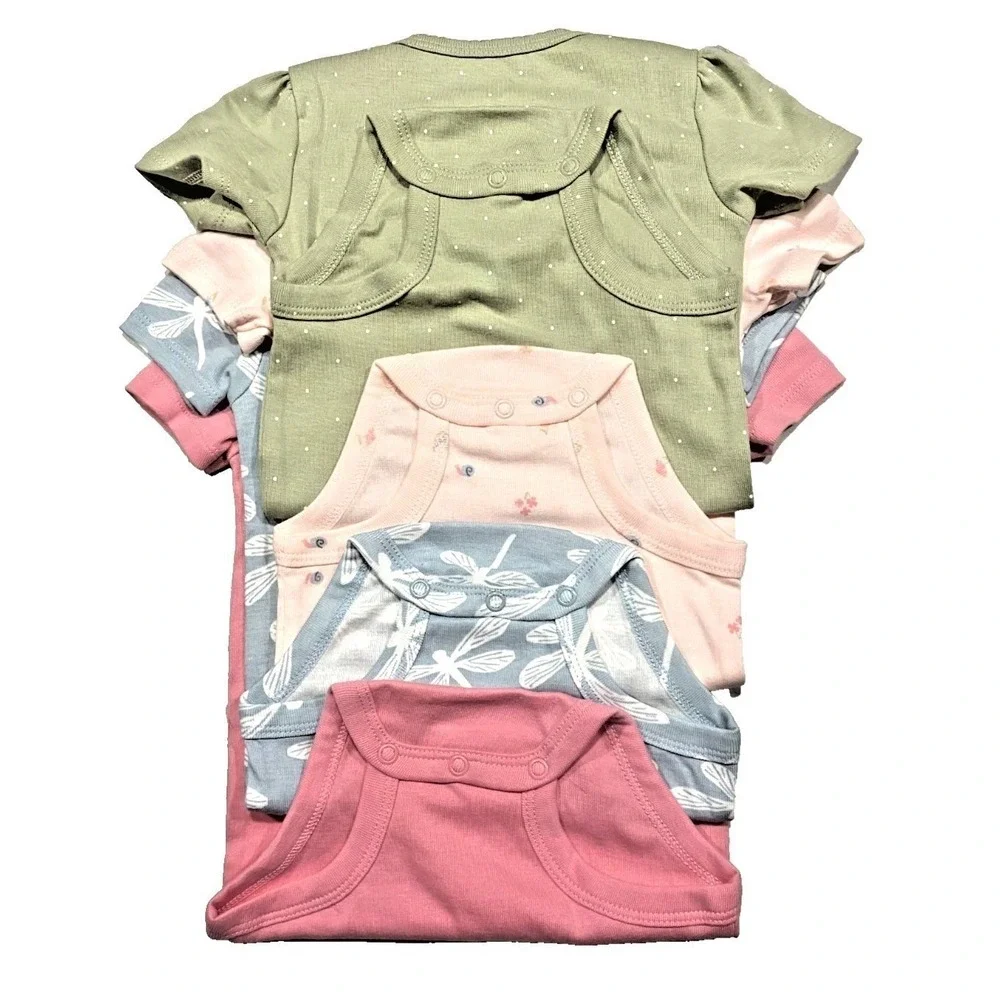 Carter's Baby Girl 4-pack Body Suit Pink, Blue,‎ Green 18M New with Tags!